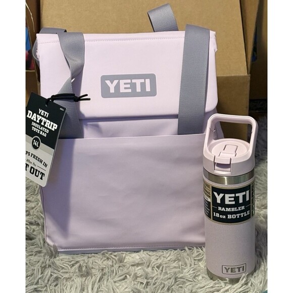 YETI Daytrip Insulated Tote Bag 14L Cherry Blossom LE Matching 16 Rambler Set - Picture 1 of 5